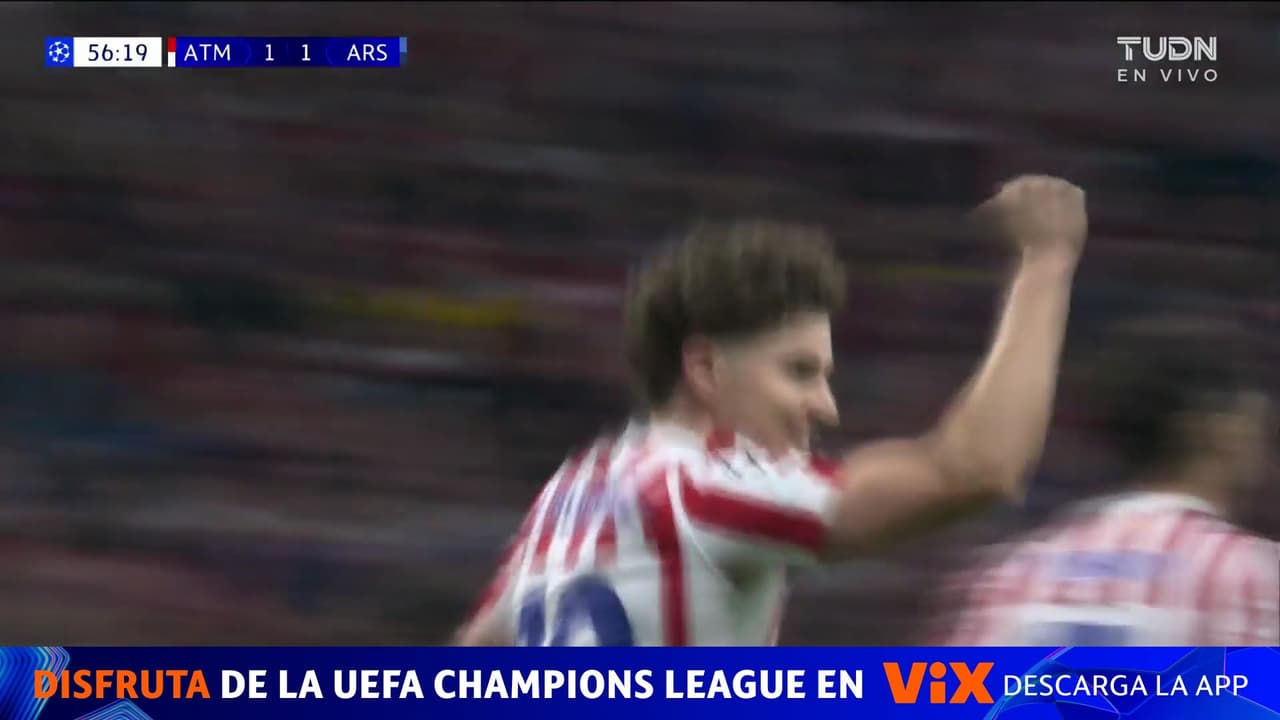 ¡Golazo del Atlético! Álvarez desde el punto penal empata el partido