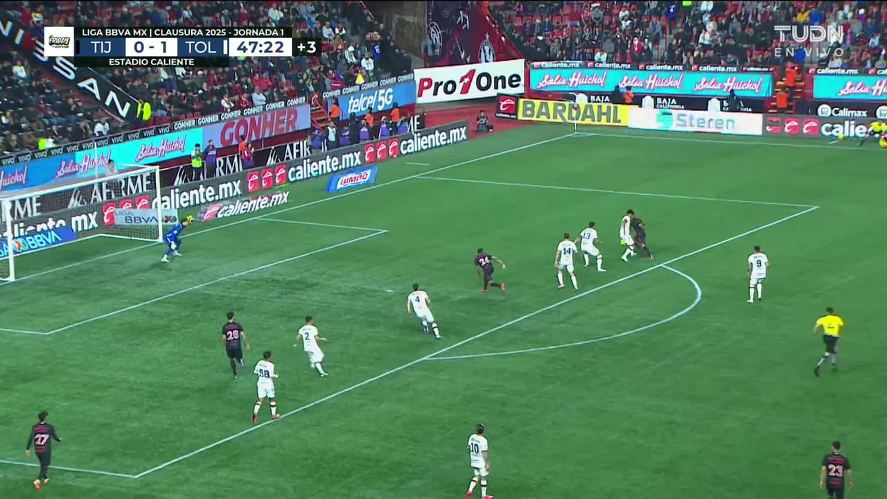 ¡GOOOL! Raúl Zúñiga anota para Club Tijuana.