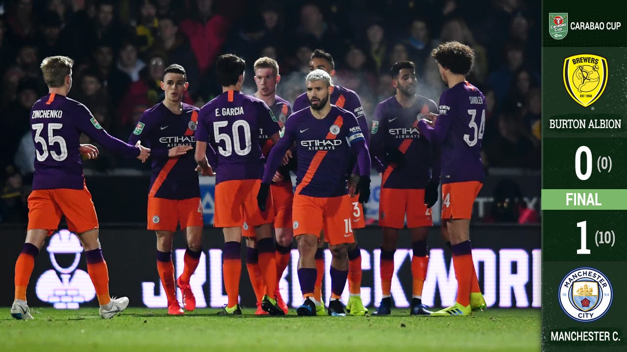 Caminando, Manchester City avanza en la Carabao Cup