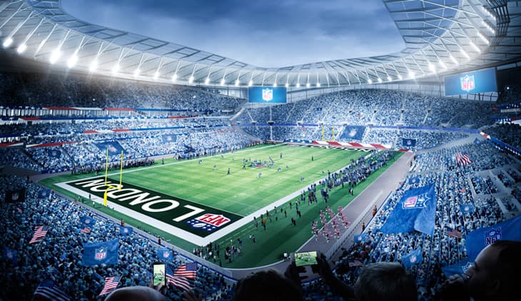La NFL está financiando el nuevo estadio del Tottenham Hotspur