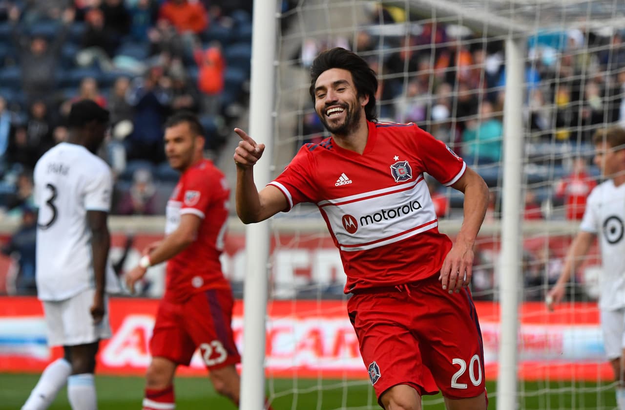 Nico Gaitán fue la figura del triunfo de Chicago Fire sobre Minnesota United FC.