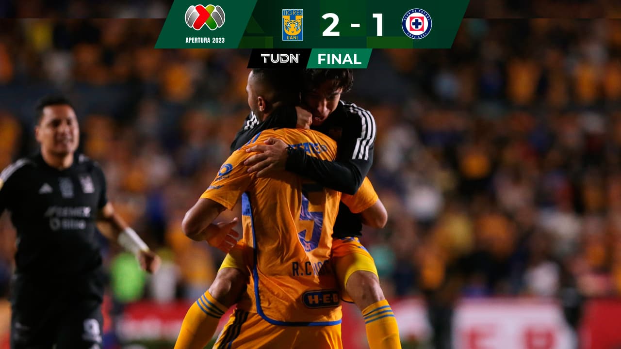 Resumen | Tigres le gana a Cruz Azul de último minuto y lo deja casi eliminado