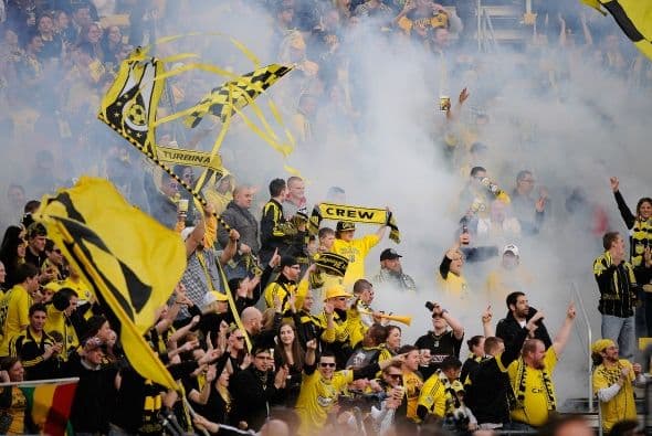 Uno de los equipos donde más se siente la presión del equipo local es Columbus Crew SC. Crew Union y La Tribuna Amarilla nunca dejan de alentar.