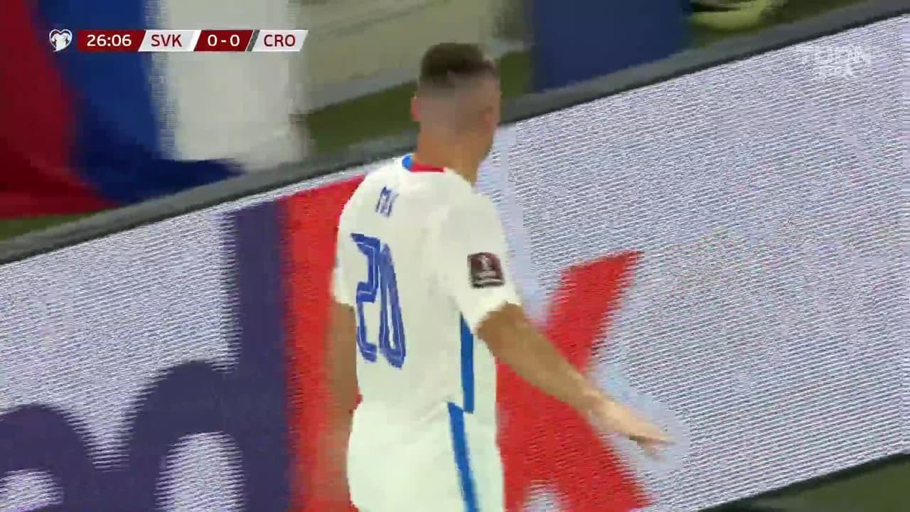 ¡TIRO ATAJADO! disparo por Róbert Mak.