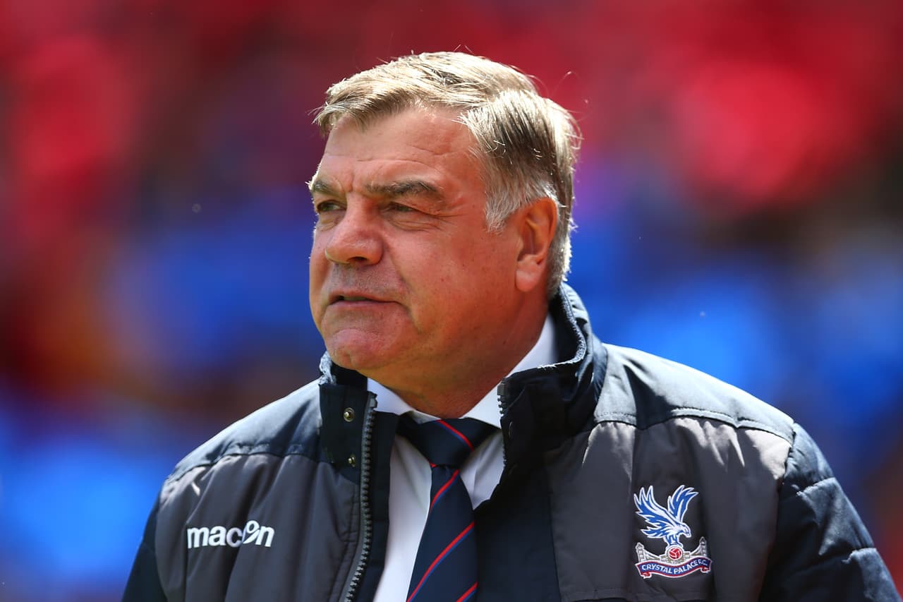 LONDON, ENGLAND - MAY 14: Sam Allardyce, Manager of Crystal Palace looks on prior to the Premier League match between Crystal Palace and Hull City at Selhurst Park on May 14, 2017 in London, England. (Photo by Steve Bardens/Getty Images)
