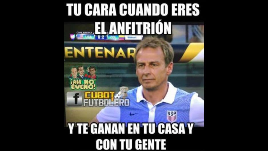 Las burlas no pudieron faltar en el útimo duelo de Colombia y Estados Unidos en la Copa América, donde los colombianos se quedaron con el tercer sitio.