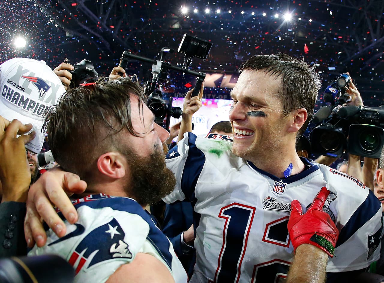 Julian Edelman llegó a Patriots en 2009 y como receptor es uno de los hombres de Brady, que reconoció su atractivo. En el Super Bowl de 2017 fue uno de los héroes con una espectacular atrapada.