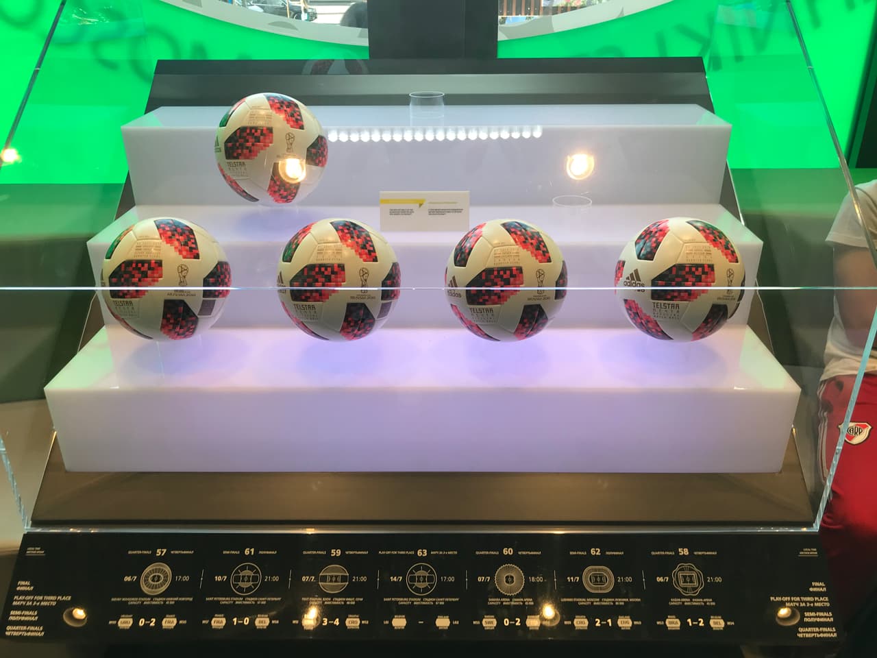 Estos son los balones de los cuartos de final y semifinales a la espera de que lleguen los del duelo entre Croacia e Inglaterra, el partido por el tercer lugar y la gran final.