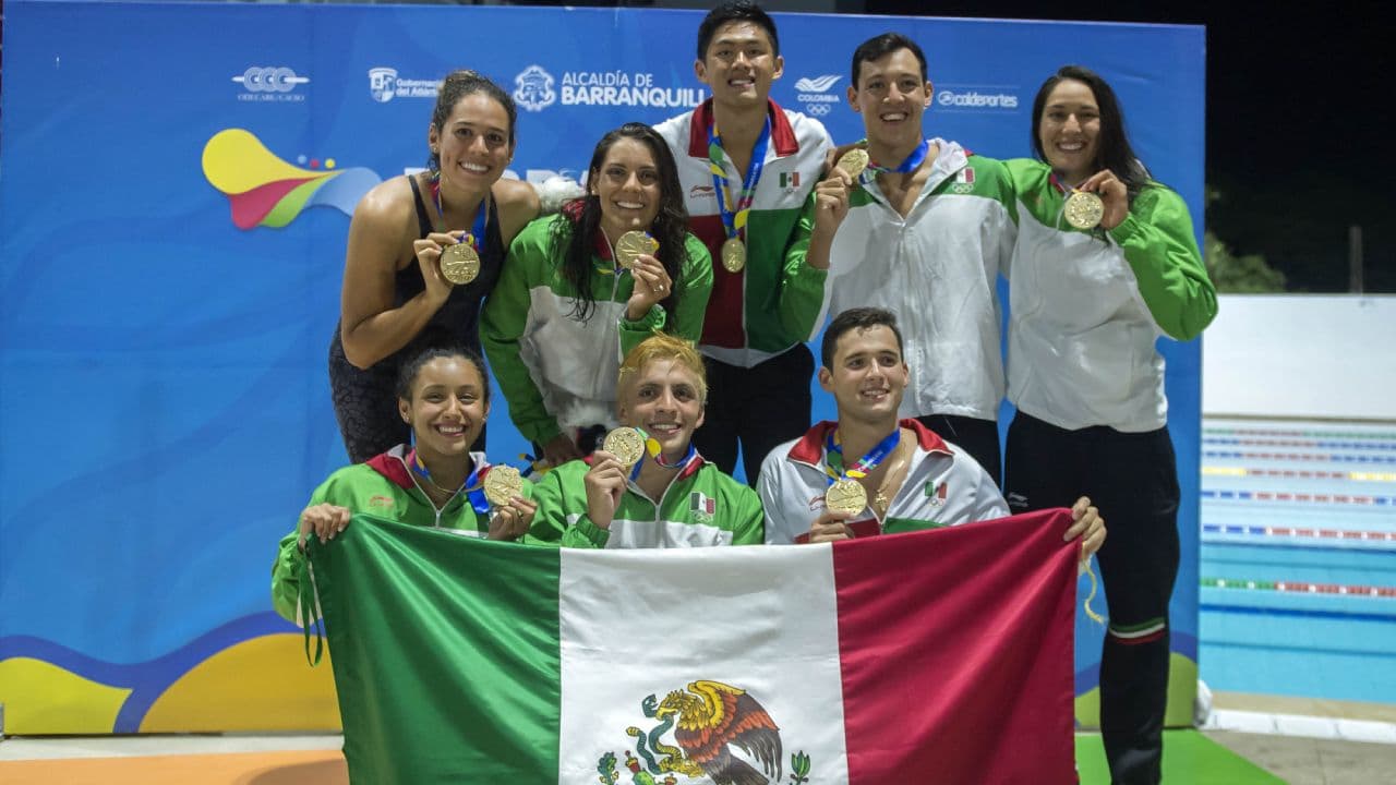 México dominó la natación de Barranquilla 2018.