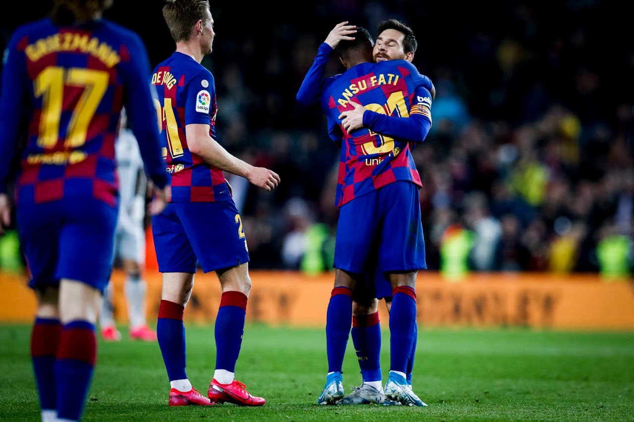 Ansu Fati con 17 años suma cuatro goles en LaLiga.