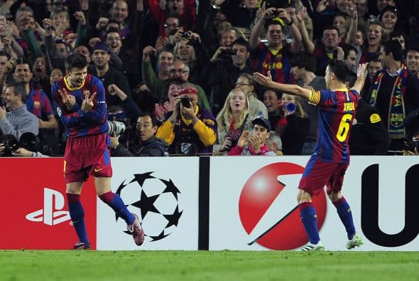 El defensa Gerard Piqué puso el 3-0.