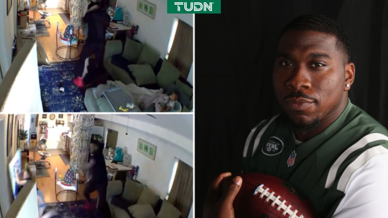 Brutal agresión de exjugador de NFL a su pareja frente a su bebé