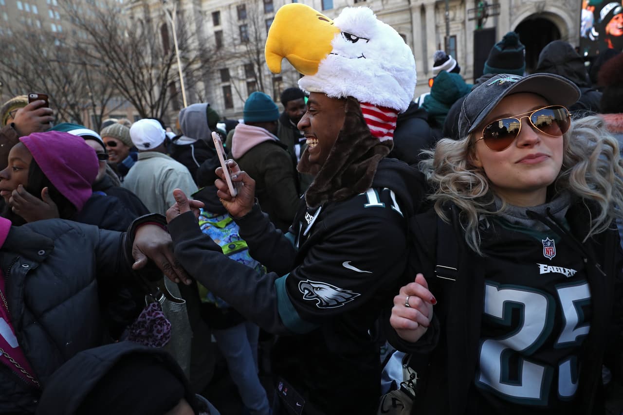 Todos estaban listos para que comenzara el desfile de los campeones.