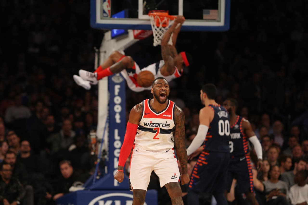 Bradley Beal se despachó con 27 puntos, mientras John Wall sumó 18 y 15 asistencias por los Wizards. Tim Hardaway Jr. lideró a los neoyorquinos con 20 unidades.