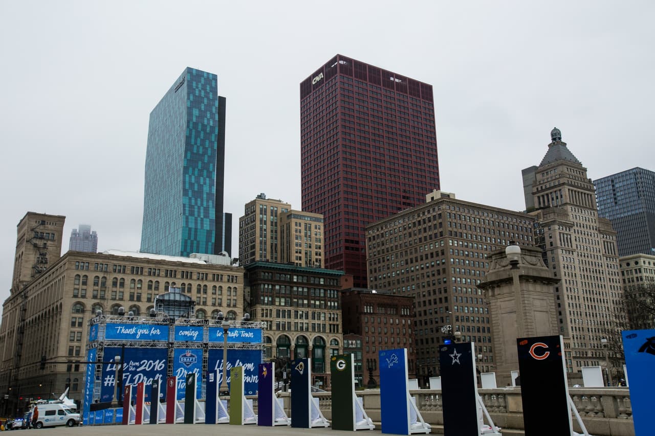 La ciudad amaneció esplendorosa para albergar el evento de la NFL.