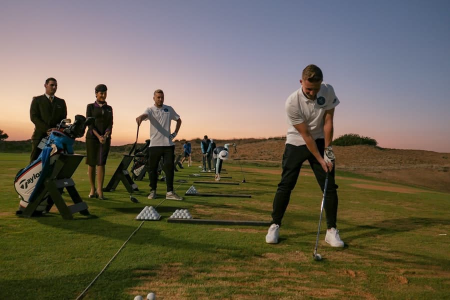 Un ocaso espectacular en los links de Abu Dhabi. (New York City FC)