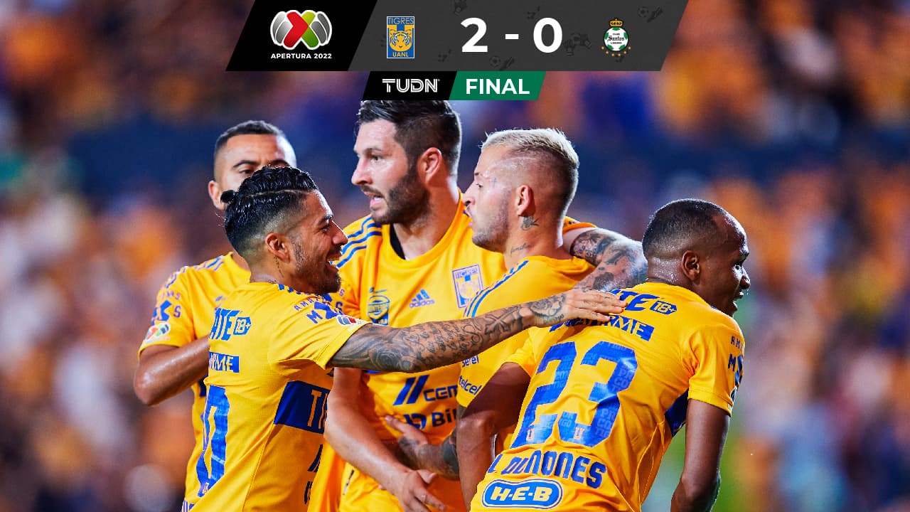 Con un hombre menos, Tigres volvió al triunfo sobre Santos