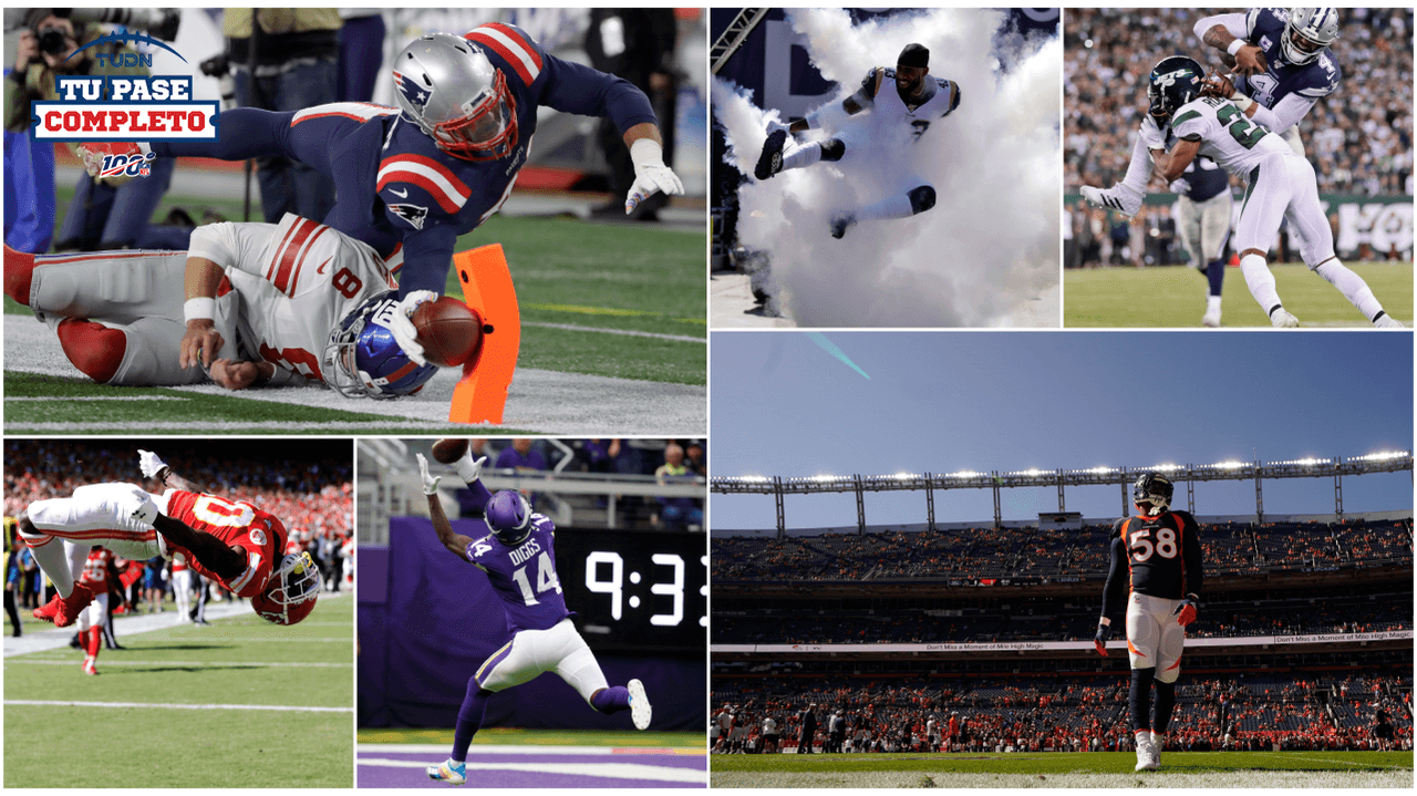 ¡No te las pierdas! Estas son las mejores tomas de todos los partidos de la NFL.