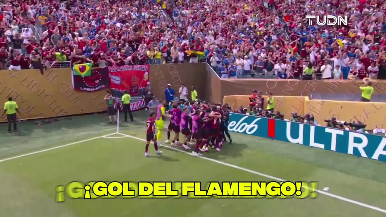 ¡Golazo del Flamengo! Los brasileños abren el marcador frente al Cruz Azul