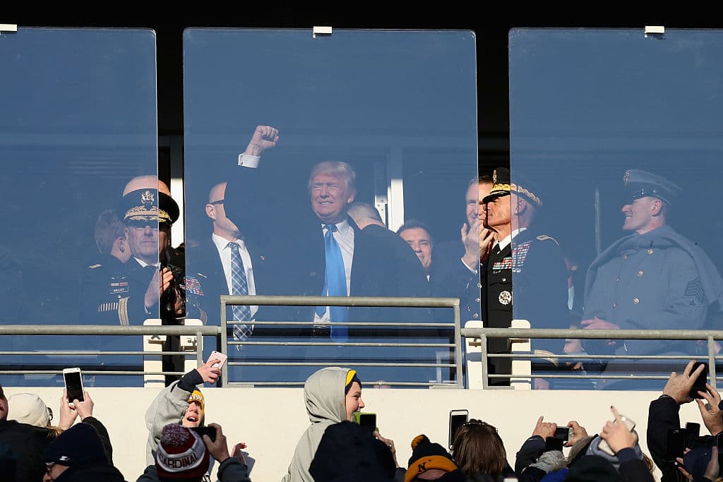 Donald Trump estuvo presente en el M&T Bank Stadium.