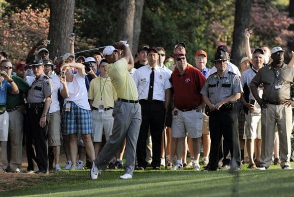 El golfista estadounidense Tiger Woods tuvo una práctica a puerta abierta previo a su regreso a las competencias.