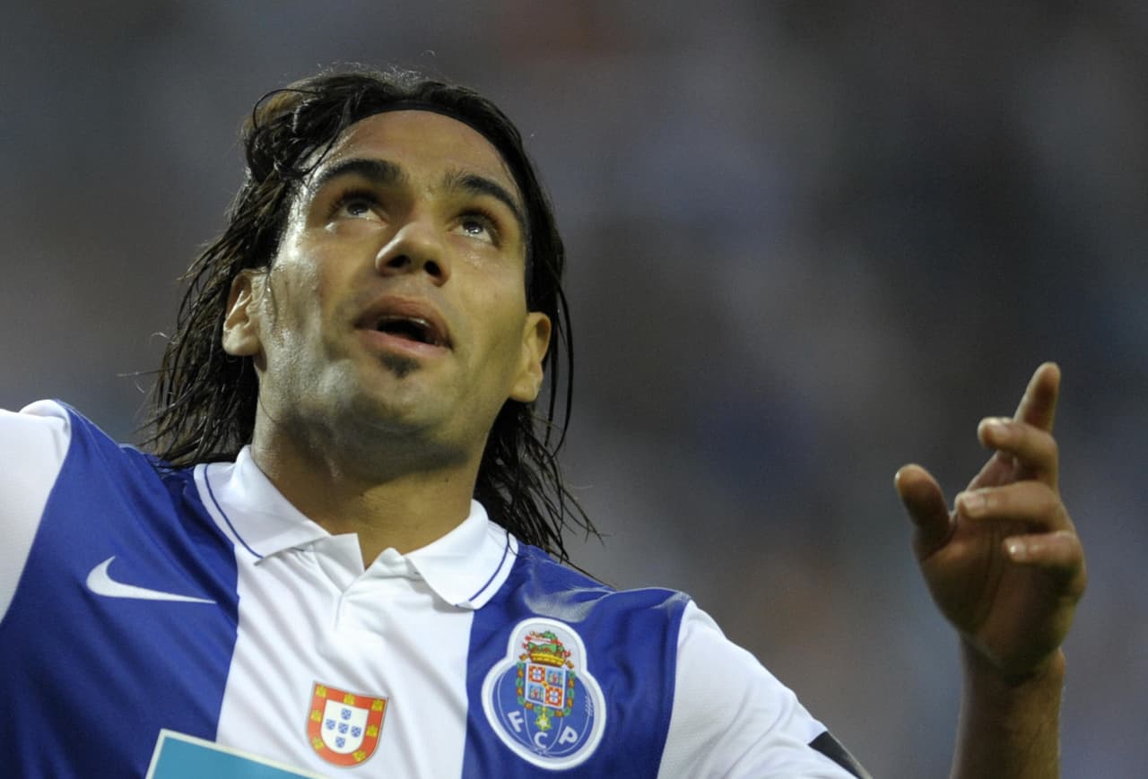 Con los 'dragones' Falcao consiguió 72 goles (su mejor marca) durante los 3 años que estuvo allí.