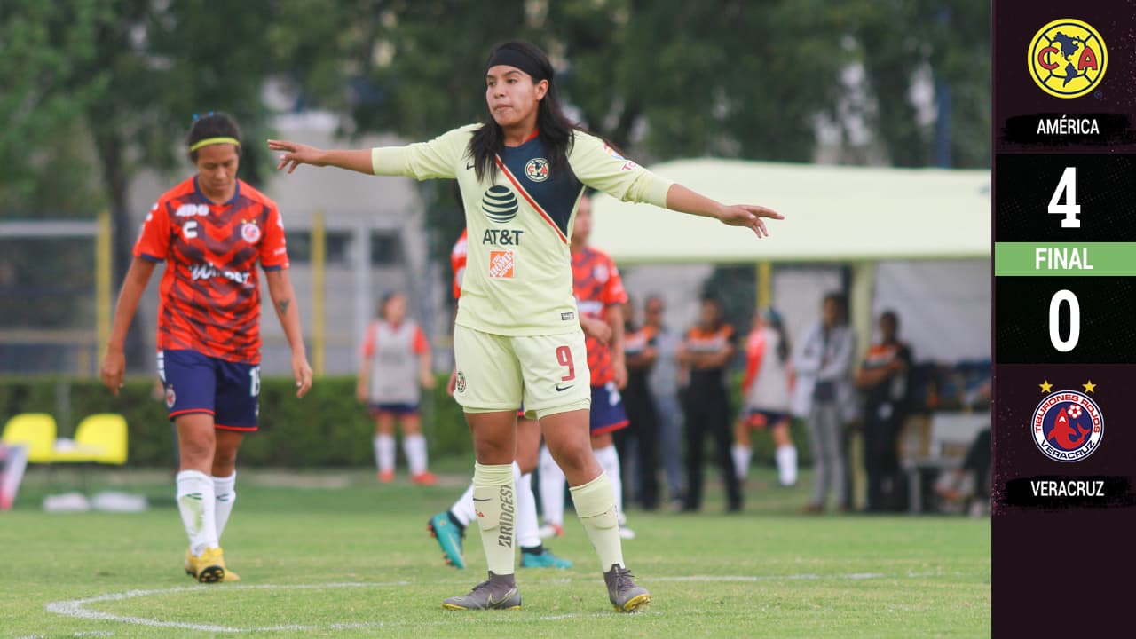 Las líderes del América golearon a unas Tiburoncitas ahogadas en un mar azulcrema