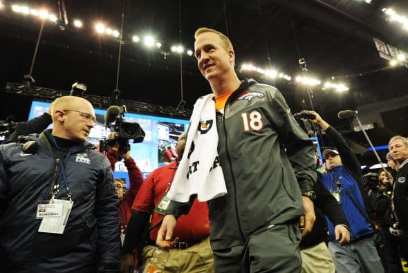 La estrella de los Broncos, Peyton Manning.