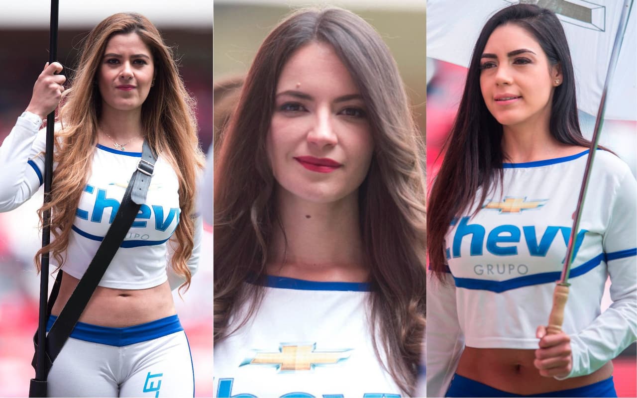 La belleza de las angelicales animadoras le dio un color diferente a la fiesta en el estadio Nemesio Díez, el infierno de los 'Diablos' del Toluca en su triunfo contra Monterrey en el Clausura 2018.