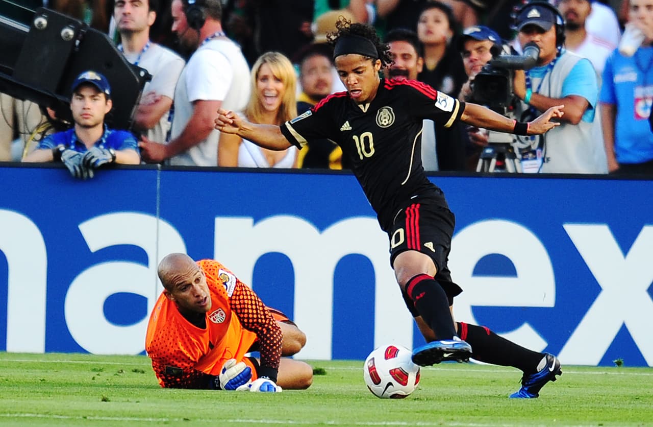 Giovani Dos Santos, anotador del gol más bello en la historia de Copa Oro, en 2011, cuenta con seis anotaciones.