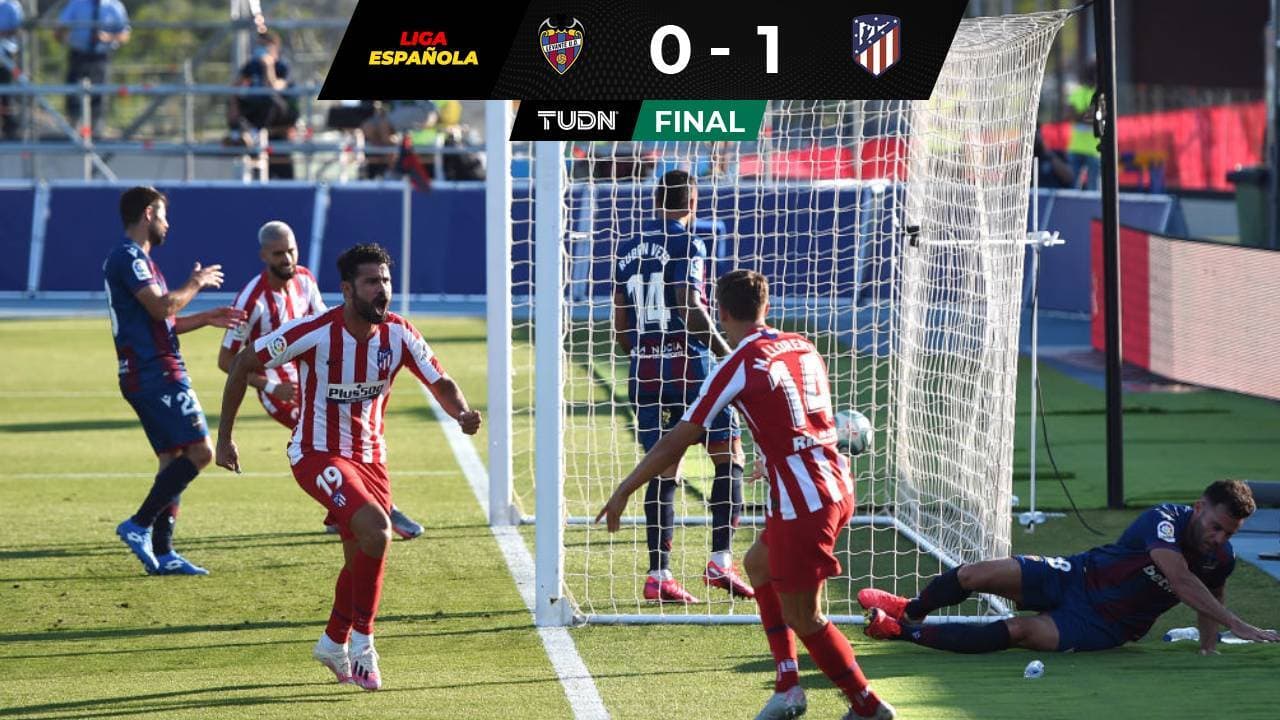 Atlético, con Herrera en campo, venció con lo justo al Levante