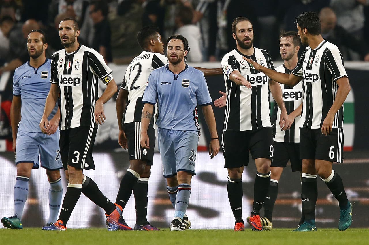 Juventus derrotó 4-1 a la Sampdoria