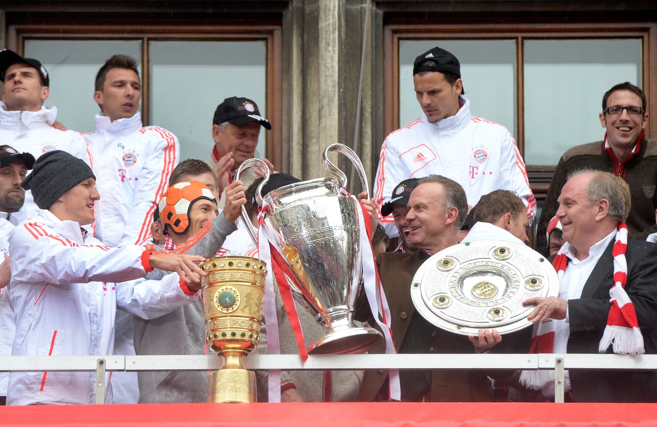 Este cuadro de honor lo cierra el Bayern Munich en 2013, quien ganó Bundesliga, Copa Alemania y la Champions League, ésta última derrotando al Borussia Dormund en Wembley.