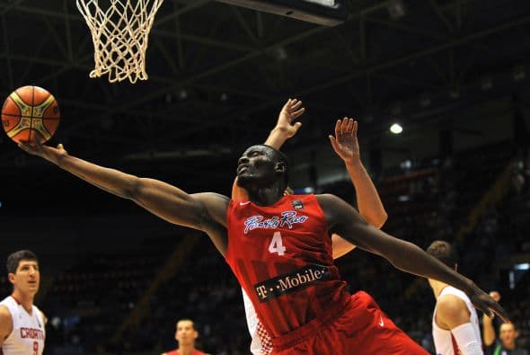 El conjunto de Puerto Rico no pudo darle mucha batalla a Croacia, al final el equipo europeo se impuso 103-82.