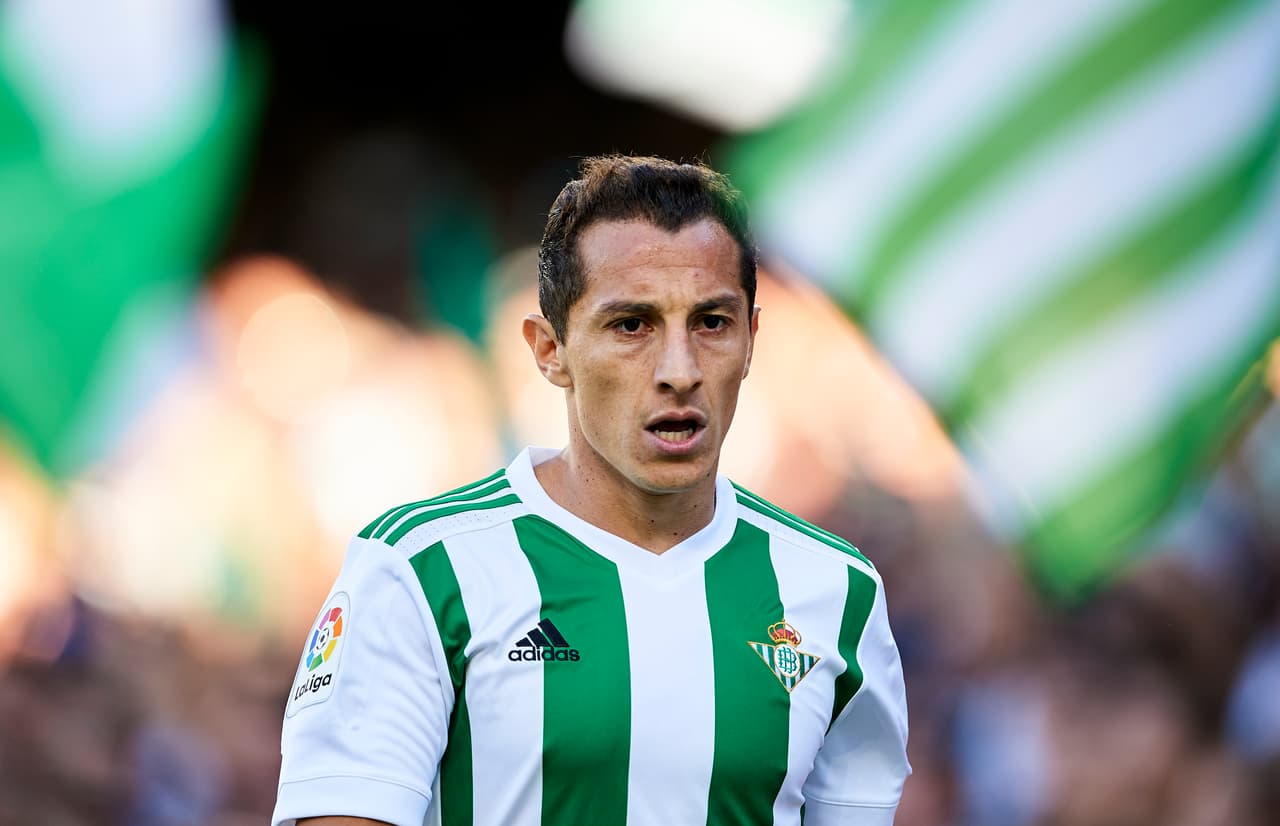 SEVILLE, SPAIN - SEPTEMBER 16: Andres Guardado of Real Betis Balompie looks on during the La Liga match between Real Betis and Deportivo La Coruna at Estadio Benito Villamarin on September 16, 2017 in Seville, . (Photo by Aitor Alcalde Colomer/Getty Images)