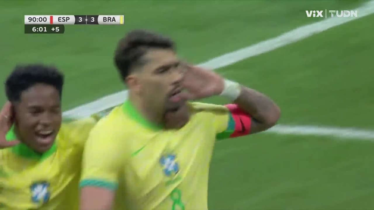 ¡Brasil lo empata de último minuto con un penal de Paqueta!