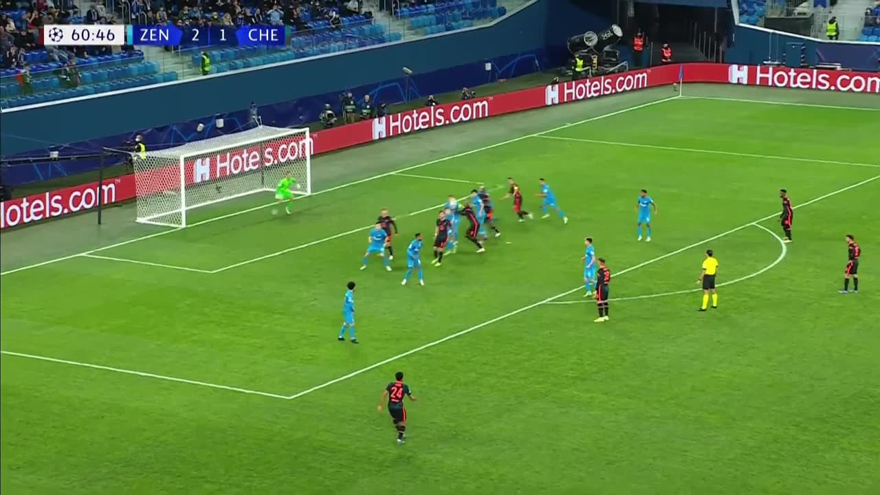 ¡GOL!  anota para Chelsea. Romelu Lukaku