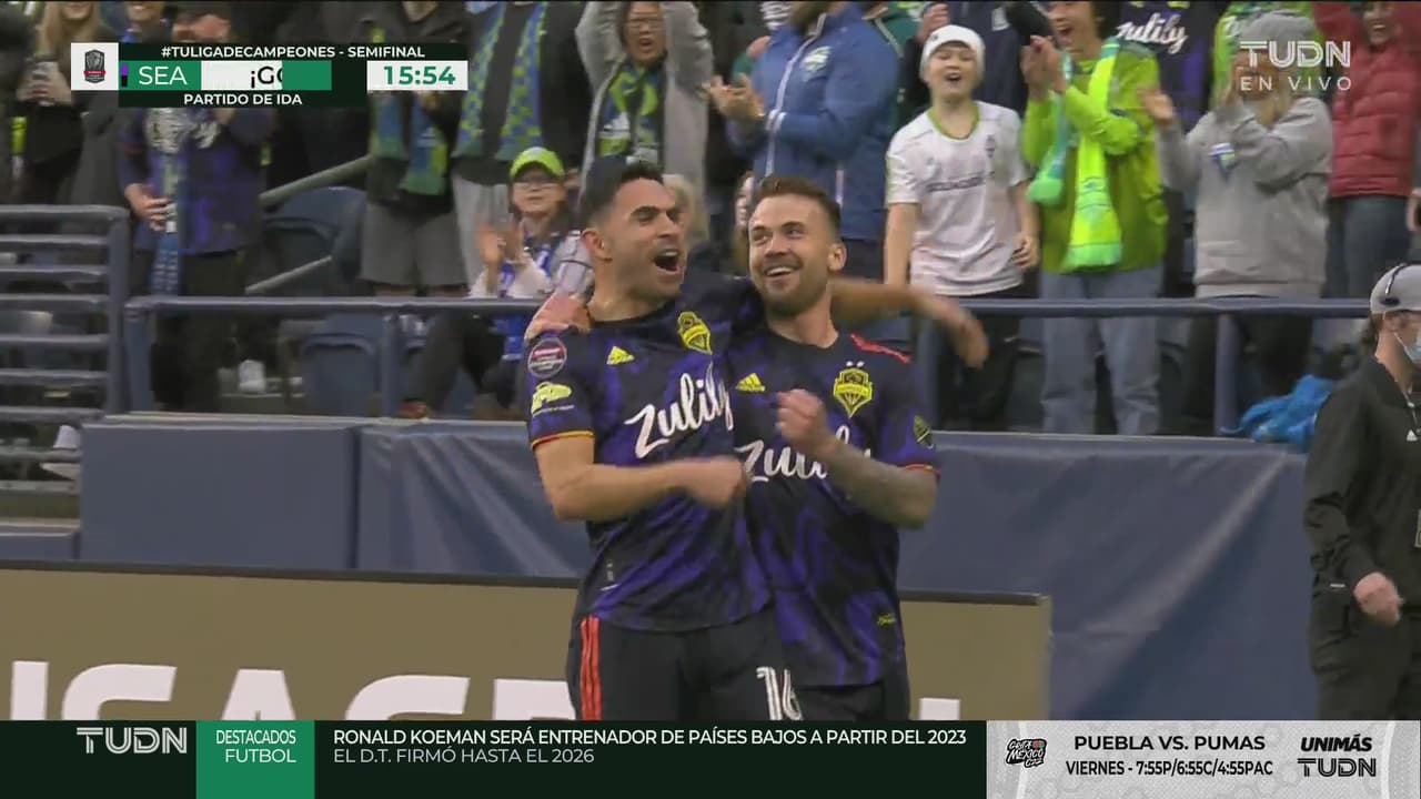 ¡Qué gran definición! Albert Rusnák consigue el 1-0 del Sounders