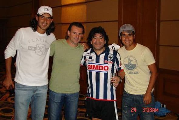 Hasta Diego Armando Maradona se puso la del club regiomontano. (Foto: Twitter)