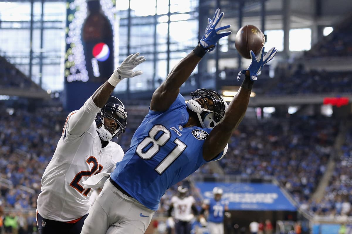 ‘Megatrón’ consiguió seis atrapadas para 166 yardas y un touchdown en el juego que los Lions ganaron en tiempo extra 37-34 a los Bears.