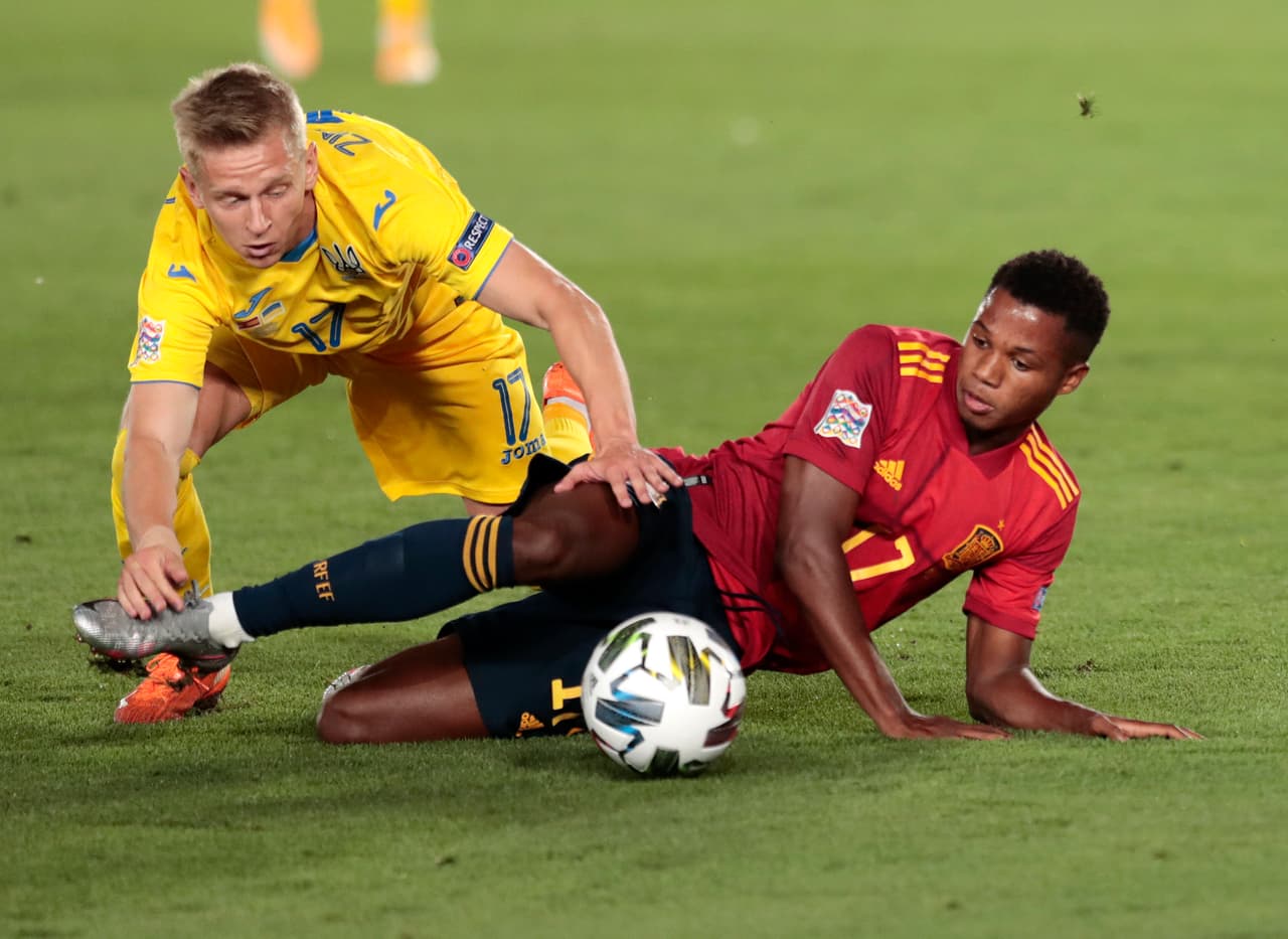 Con doblete de Sergio Ramos, gol de Ansu Fati y Ferrán Torres, España gana y se lleva los tres puntos ante la seleccion de Ucrania en la UEFA Nations League.