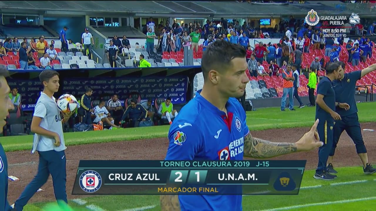 Cruz Azul vs Pumas, Liga MX. Partido completo