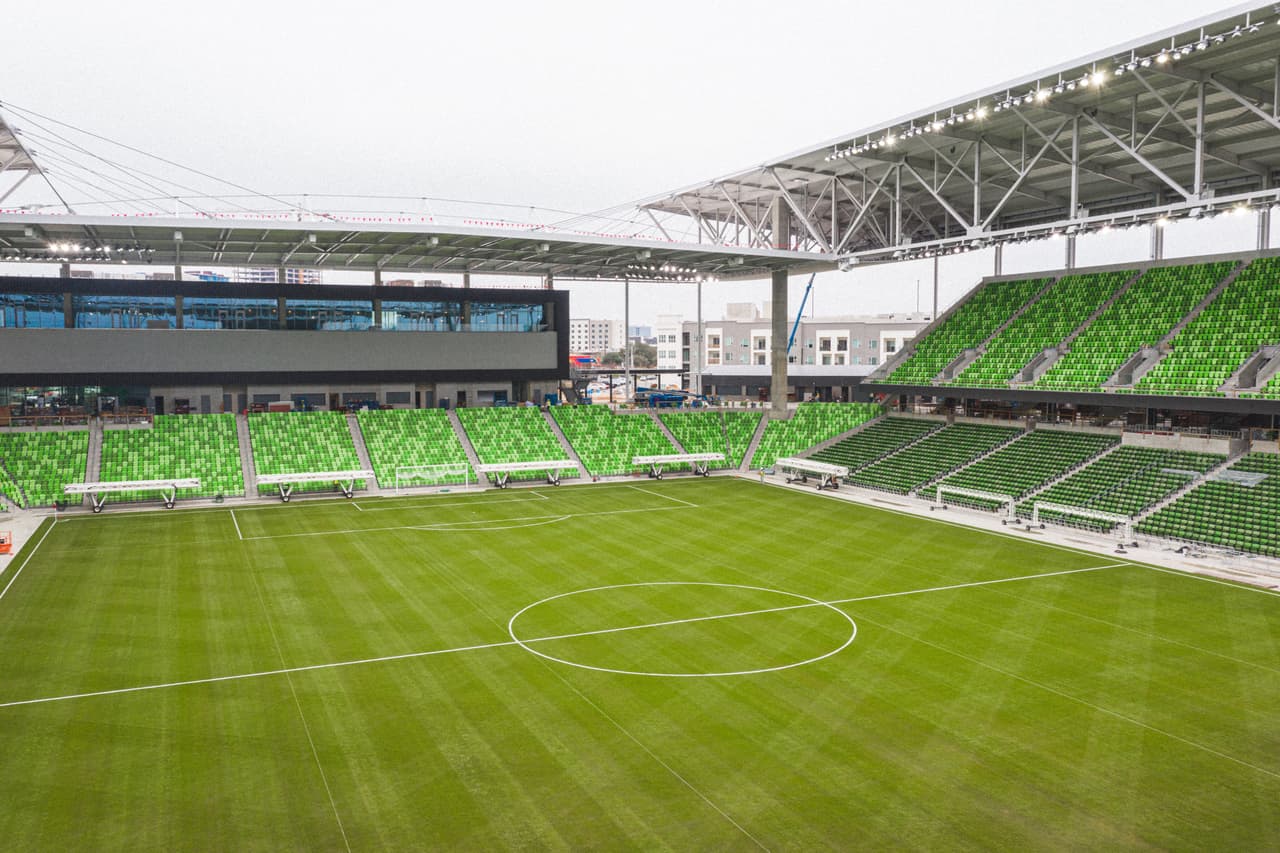 El Q2 Stadium -la nueva casa del Austin FC- ya luce listo para la jornada de su inauguración.