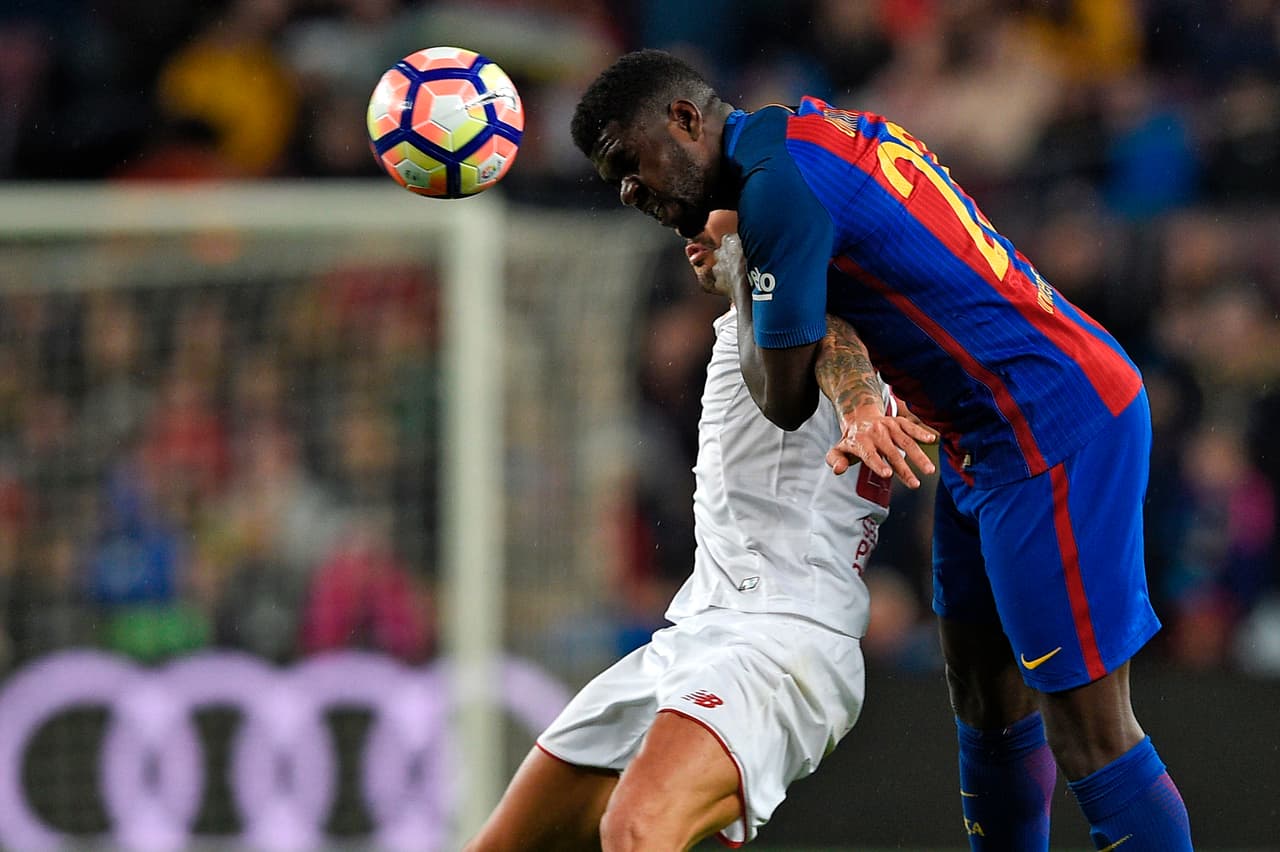 Salvo algunos destellos en el arranque del partido or parte de la ofensiva sevillana, la defensa catalana no tuvo problemas para mantener su portería en cero.