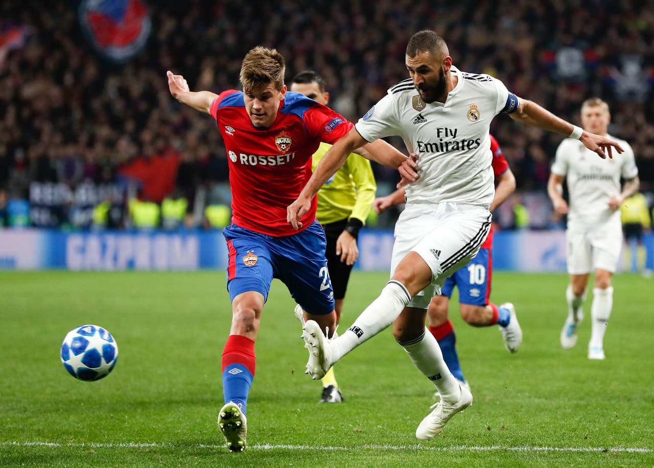 El francés Karim Benzema, que fue capitán de Real Madrid, apenas se pudo acercar y generar peligro en una defensa muy sólida.