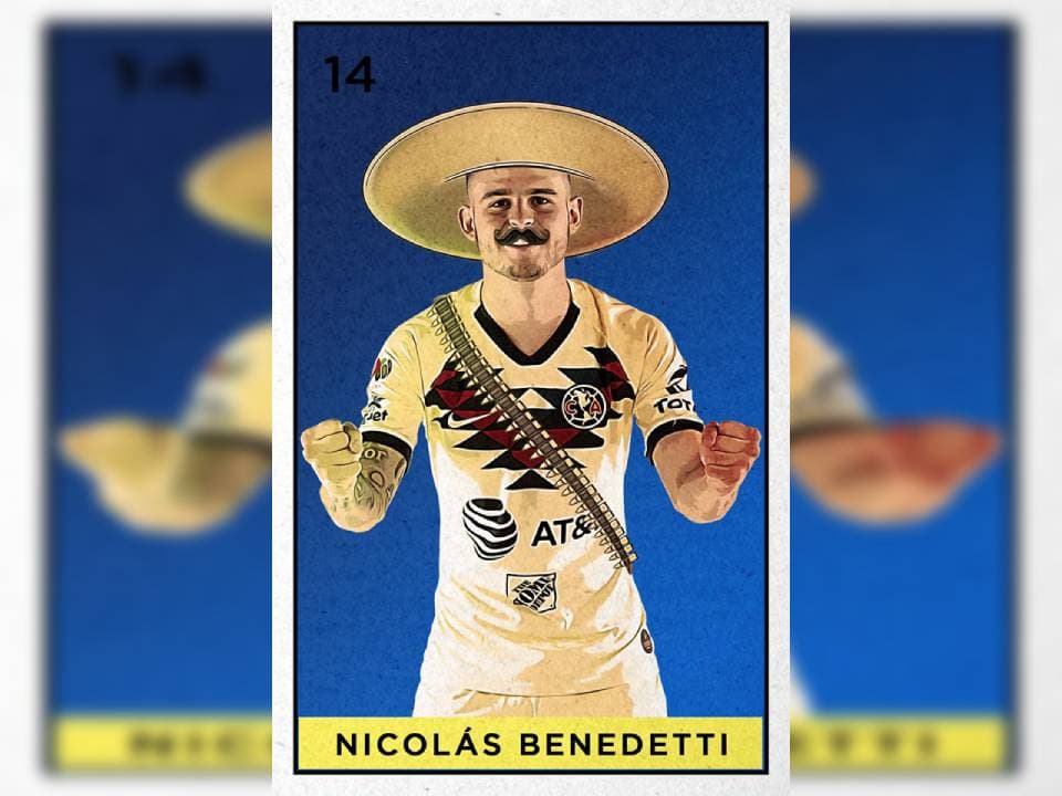 Los jugadores americanistas al estilo de la Revolución Mexicana para conmemorar el 20 de noviembre.