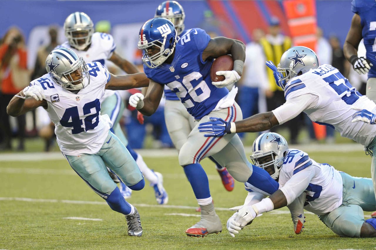 Los New York Giants vencieron 27 - 20 a los Dallas Cowboys para romper una recha de 5 derrotas consecutivas con los texanos.