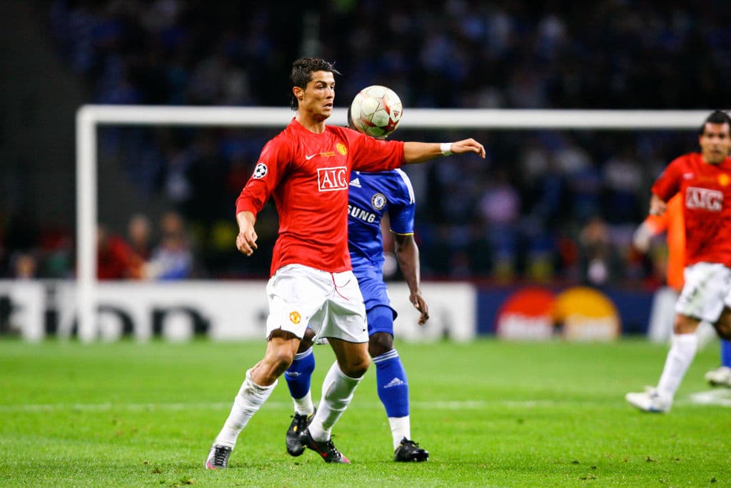 Cristiano Ronaldo ganó la primera de sus cuatro Champions (las otras tres con el Real Madrid) con la playera del Manchester United en 2007/08.