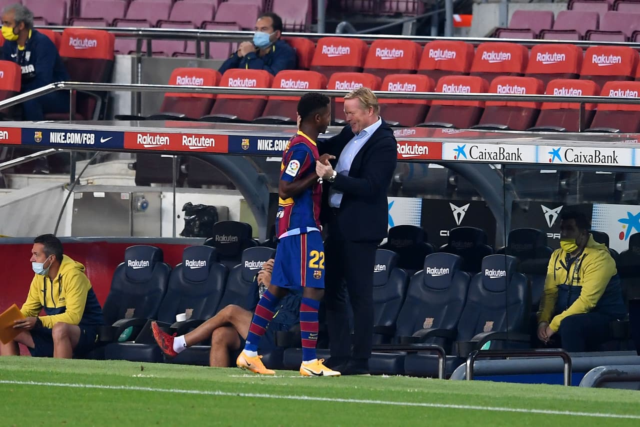 Para Ronald Koeman, Ansu Fati aún tiene mucho por mejorar