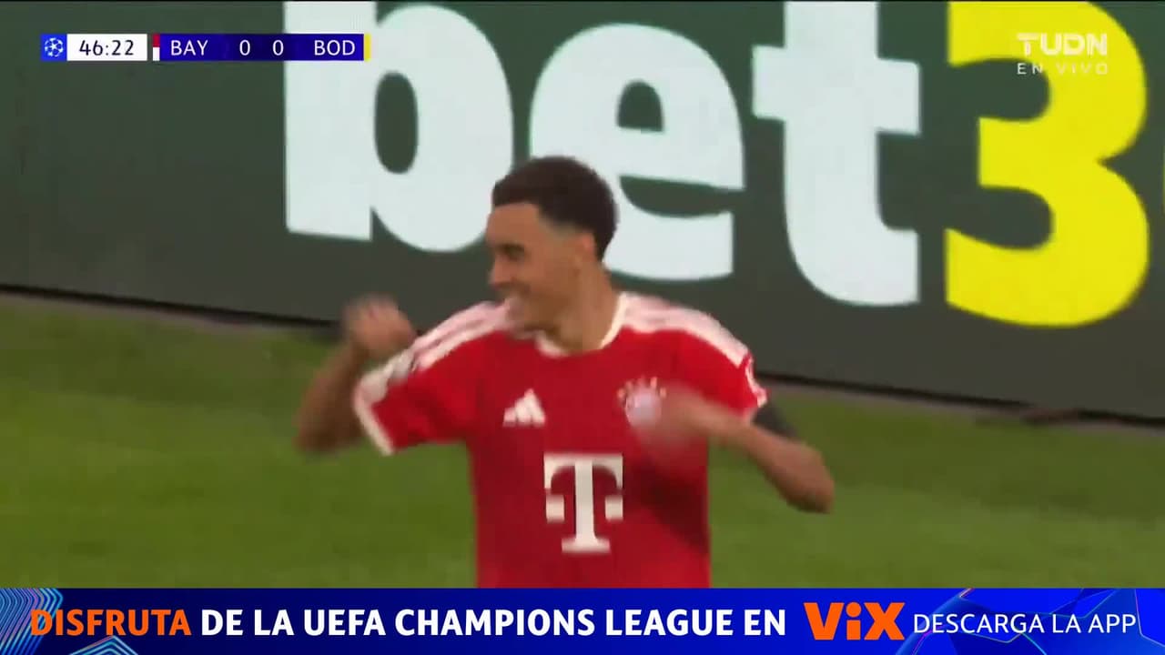 Gol del Bayern Múnich, Gol de Jamal Musiala, Bayern Múnich vs. Bodo/Glimt, 1-0